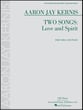 Two Songs: Love and Spirit Vocal Solo & Collections sheet music cover